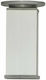 Italtecnica Aluminum Furniture Leg Suitable for Cupboard / Wardrobe 40x40x10cm Silver B02-125-36-01