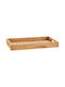 vidaXL Holz Rechteckig Serviertablett mit Griffen in Braun Farbe 60x35x7cm 315456 1Stück
