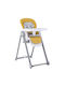 Lorelli Party Foldable Highchair with Metal Frame & Leatherette Seat Lemon Curry