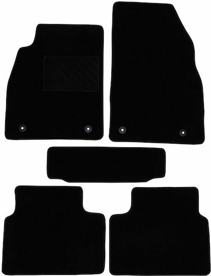 Autopataki Set of Front and Rear Mats 5pcs for Opel Insignia 2008-2017 Black