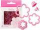 Decora Plastic Flower-Shaped Cookie Cutter 6pcs