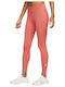 One Women's Long Yoga Legging High Waisted Dri-Fit Orange