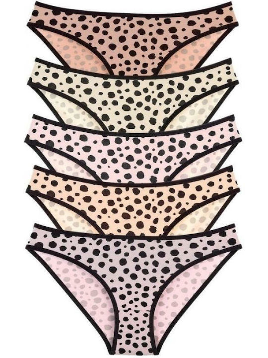 Dalmatian II Femei Slip MultiPack Pink/Beige/Yellow