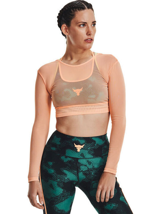 Under Armour Project Rock Μπλούζα Πορτοκαλί