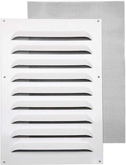 Fepre Περσίδα Εξαερισμού 50x25cm Ορθογώνια με Σίτα