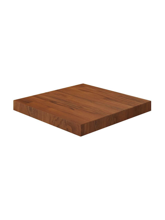 vidaXL Square Table Surface made of Solid Wood Dark Brown 40x40x4cm 343073 1pcs