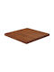 vidaXL Square Table Surface made of Solid Wood Dark Brown 40x40x2.5cm 343042 1pcs