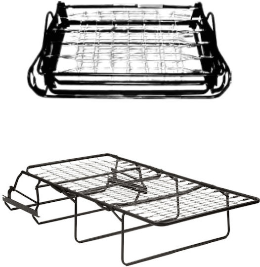 Foldable Guest Bed Without Mattress Single Black 112x63x25cm