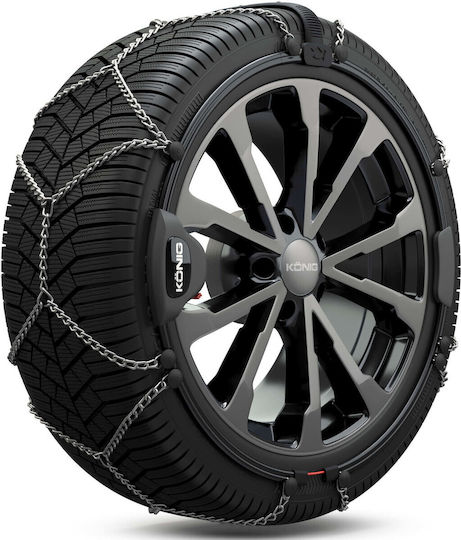 Konig No 597 Anti-slip Chains Thickness 7mm Passenger Car 2pcs