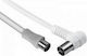 Aiouda Kabelantenne Koax-Stecker - Koax-Buchse (06194)