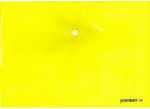 A&G Paper Folder Transparent with Button for Paper A4 Yellow