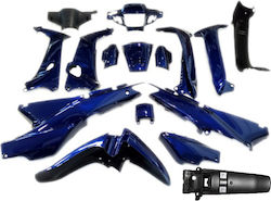 Roc Σετ Πλαστικά Μοτοσυκλέτας για Honda Astrea Supra 100 Μπλε