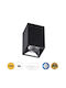 GloboStar Luminar Superior Single LED Warm White Spot in Black Color