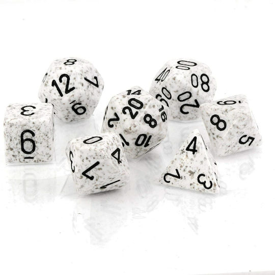 Chessex Call of Cthulhu Speckled Polyhedral 7-Die Dice Arctic Camo 25311