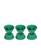 Keskor No Coating Silicone Cupcakes & Muffins Baking Pan Green 7x7x3.5cm 6pcs