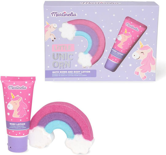 Martinelia Little Unicorn Σετ Περιποίησης Body Lotion 60ml & Bath Bomb 150g 2τμχ