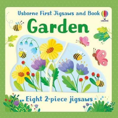 Grădină Usborne First Jigsaws și carte