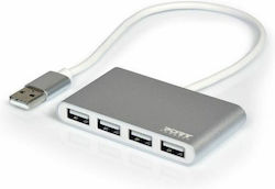Port Designs USB Hub 4 Ports USB-A