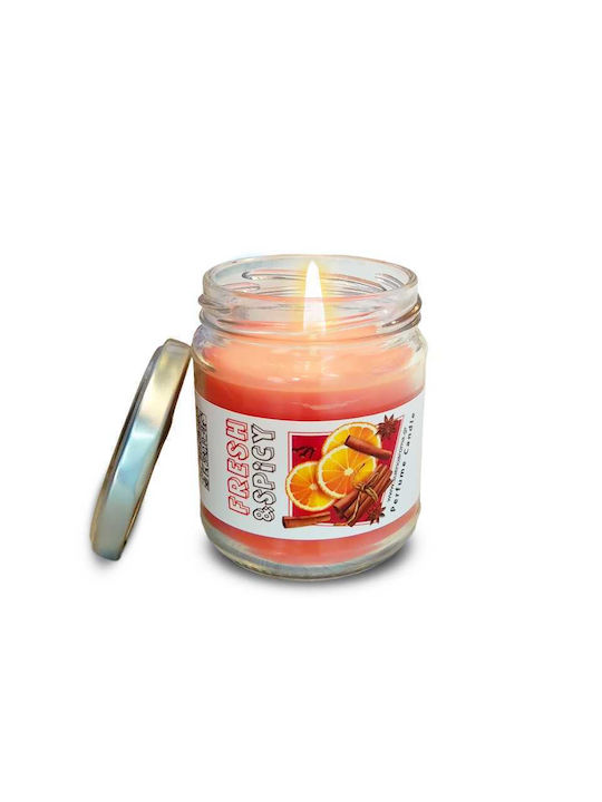 Sueño Aroma Αρωματικό Κερί Fresh & Spicy σε Βάζο με Άρωμα Κανέλα & Πορτοκάλι