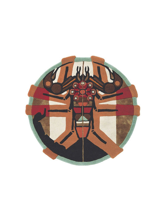 Ted Baker Zodiac Scorpio Χειροποίητο Χαλί Στρογγυλό Καφέ Φ200cm