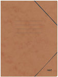 Next Folder Prespan with Rubber Band for Paper A4 Brown 10pcs