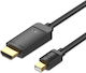 Vention HAHBI Καλώδιο mini DisplayPort male - HDMI male 3m Μαύρο
