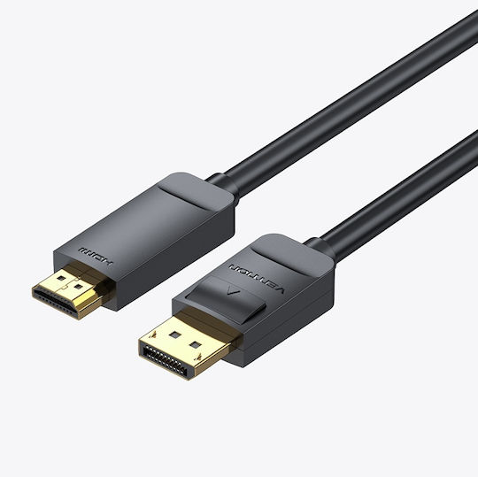Vention Кабел DisplayPort мъжки - HDMI мъжки 3м Черен (HAGBI)