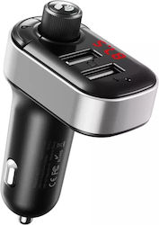 XO FM Transmitter Αυτοκινήτου BCC010 με Bluetooth / Type-C / USB