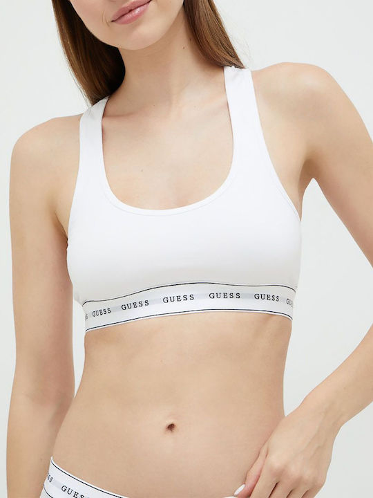 Guess Women's Sports Bra without Padding White