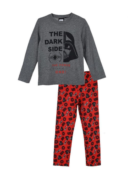 Disney Star Wars Set Top & Bottom Kids Winter Pyjamas Gray