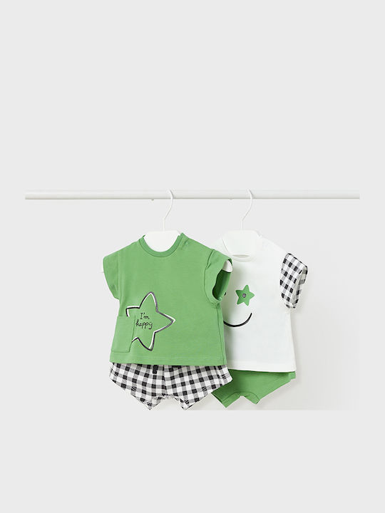 Set pentru copii cu șorturi Vară 4buc Verde