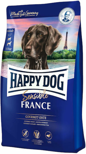 Happy Dog France 11kg Trockenfutter ohne Getreide für erwachsene Hunde mittlerer & großer Rassen mit Ente