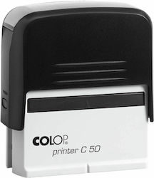 Colop Σφραγίδα Printer C50 Αυτόματη Ορθογώνια "Κειμένου" με Μαύρο Σώμα