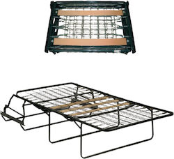 Klappbett Ohne Matratze Einzel Schwarz 162x63x25cm