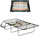Folding Guest Bed Without Mattress Single Black...
