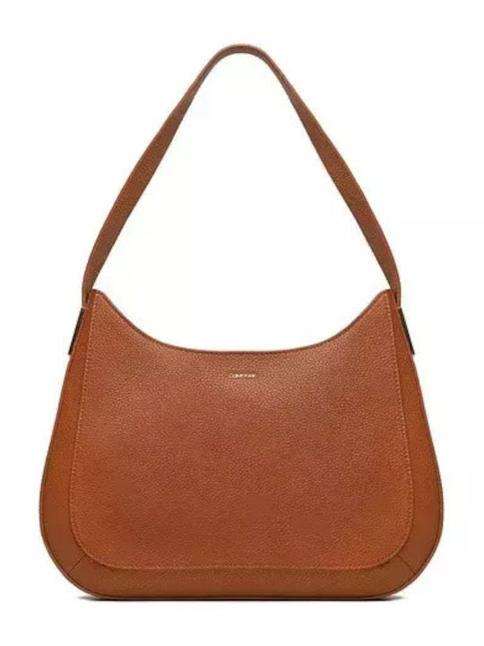 Calvin Klein Damen Tasche Schulter Tabac Braun