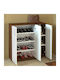 Organizatoare Pantofi Din Lemn Sinem Cu 5 Rafturi Nuc Alb L89xA29.5xÎ93cm