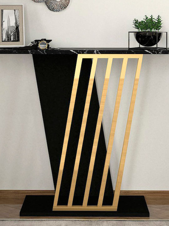 Gravity Wooden Console Table Black L90xW60xH76.8cm