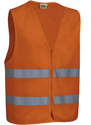 Valento Wagon Men's Safety Vest with Reflective Film Orange