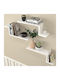 Lowa White Wall Shelves (3 Pieces) 57.7x14.5x18cm