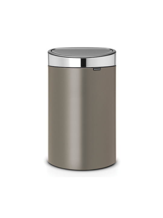 Brabantia NewIcon Coș de Gunoi Metalic cu Senzor Platinum 40lt 1buc