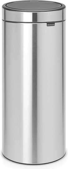 Brabantia NewIcon Κάδος Απορριμμάτων από Ανοξείδωτο Ατσάλι Steel Matt 30lt Brabantia NewIcon Κάδος Απορριμμάτων από Ανοξείδωτο Ατσάλι Steel Matt 30lt