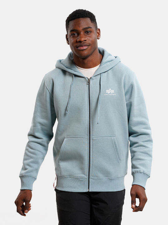 Alpha Industries Ζακέτα με Κουκούλα Γαλάζια