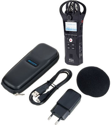 Zoom Battery Powered Portable Audio Digital Recorder with Memory Card and USB Power Supply