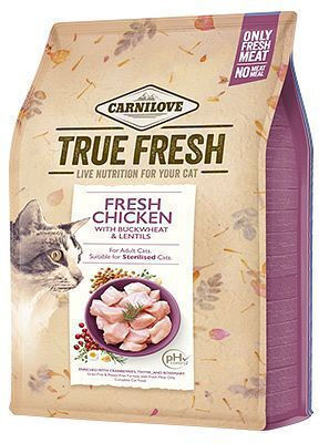 Carnilove True Fresh Dry Food for Adult Neutered Cats with Chicken 4.8kg