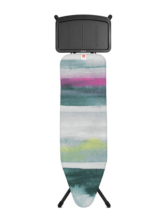Brabantia Ironing Board for Steam Iron Foldable Morning Breeze 124x38x98cm