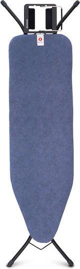 Brabantia Σιδερώστρα για Σίδερο Ατμού Σπαστή Denim Blue 124x45x96cm