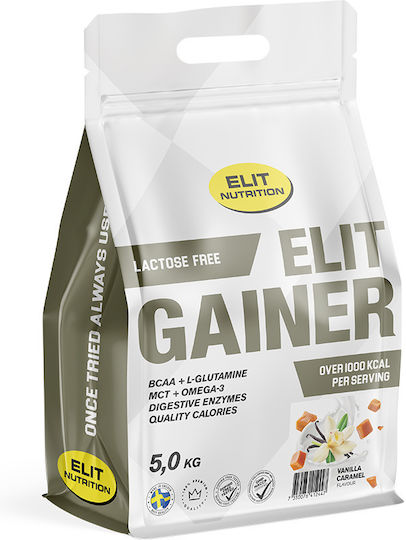 Elit Nutrition Gainer без лактоза с Вкус Ванилов карамел 5kg