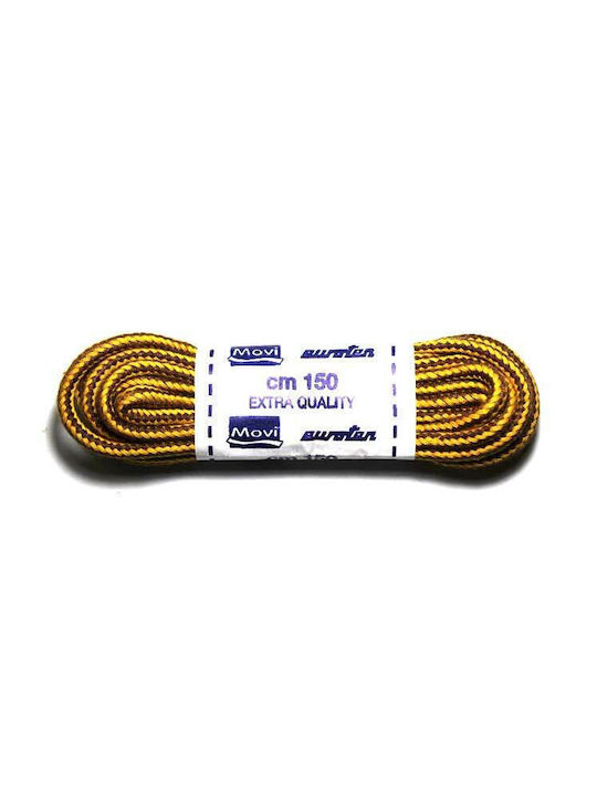 Novi Shoelaces Hiking Yellow 2pcs 150cm