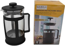 Sidirela Ε-2184 E-2184 Cafetieră French Press Plastică Negru 600ml